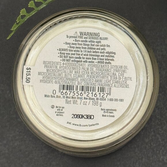 BBW Mahogany Teakwood White Barn Bath & Body Works Mason Jar Single Wick Candle - Picture 10 of 10